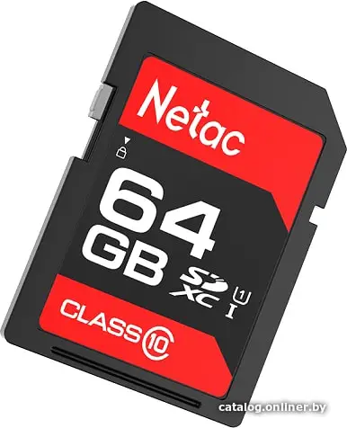 Купить Netac P600 SDXC 64GB U1/C10 up to 80MB/s, retail pack, цена, опт и розница