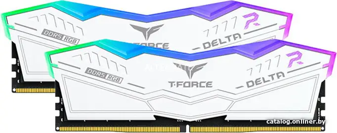 Купить Оперативная память 32Gb Team T-Force Delta RGB White FF4D532G6000HC30DC01, DDR V, PC-48000, 6000MHz, kit 2x16Gb, цена, опт и розница