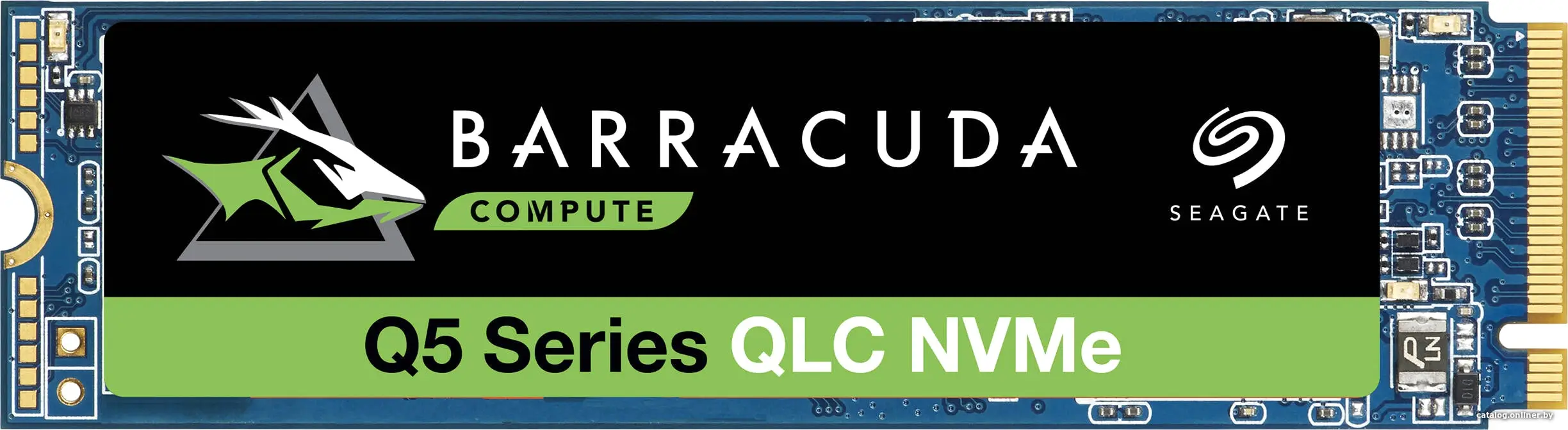 Купить Seagate® BarraCuda™ Q5, 1TB SSD, M.2 2280-S2 PCIe 3.0 NVMe, Read/Write: 2,400 / 1,700 MB/s, EAN: 8719706027724, цена, опт и розница
