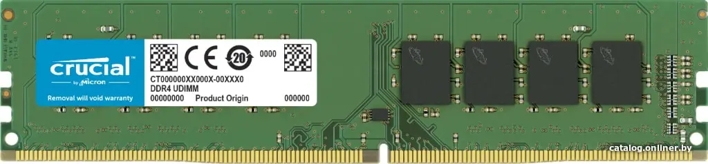 Купить Crucial 8GB DDR4-3200 UDIMM CL22 (8Gbit/16Gbit), EAN: 649528903549, S, цена, опт и розница