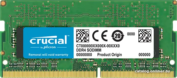 Купить Память DDR4 8Gb 2666MHz Crucial CT8G4SFS8266 RTL PC4-21300 CL19 SO-DIMM 260-pin 1.2В single rank, цена, опт и розница