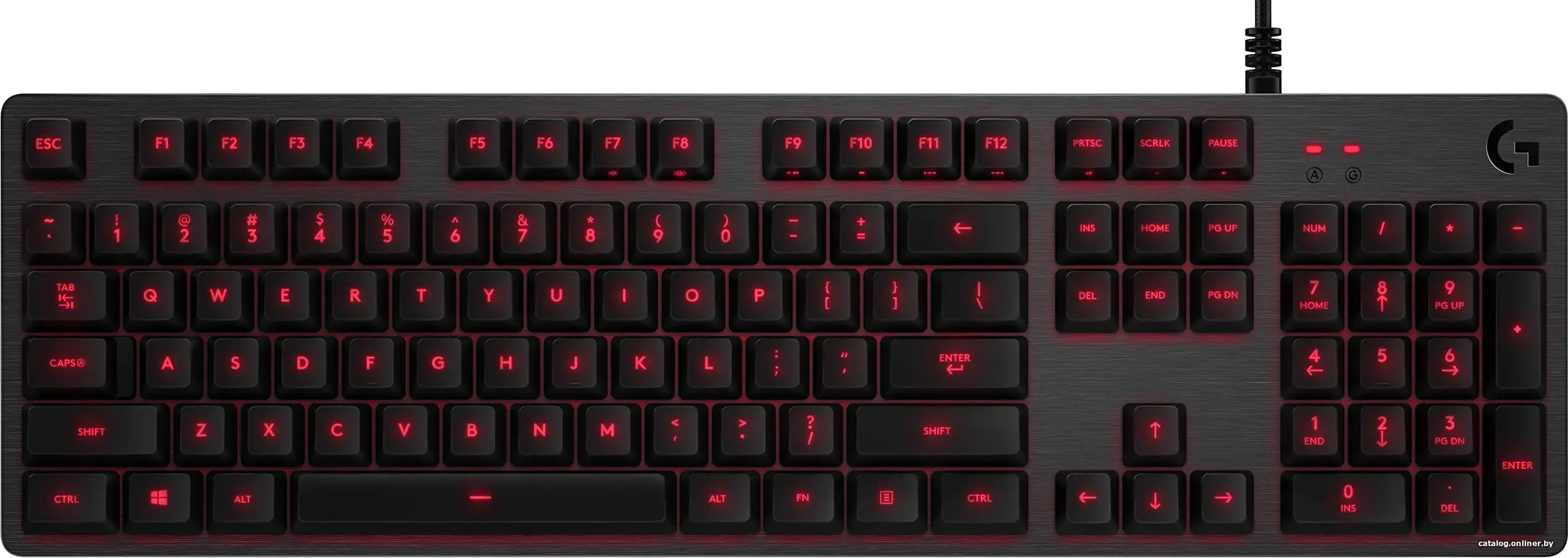 Купить LOGITECH G413 Corded Mechanical Gaming Keyboard - CARBON - RUS - USB, цена, опт и розница