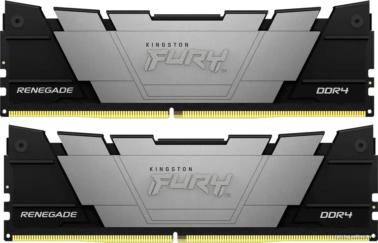 Купить Память DDR4 2x8GB 4600МГц Kingston KF446C19RB2K2/16 Fury Renegade Black RTL Gaming PC4-36800 CL19 DIMM 288-pin 1.5В kit dual rank с радиатором Ret, цена, опт и розница