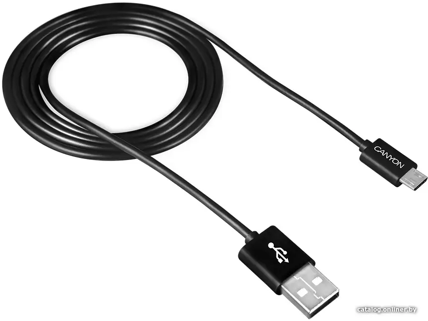 Купить CANYON UM-1, Micro USB cable, 1M, Black, 15*8.2*1000mm, 0.018kg, цена, опт и розница