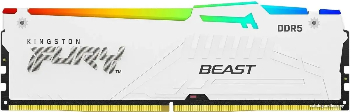 Купить Память DDR5 16GB 5600MHz Kingston KF556C36BWEA-16 Fury Beast Expo RGB RTL Gaming PC5-44800 CL36 DIMM 288-pin 1.25В kit single rank с радиатором Ret, цена, опт и розница