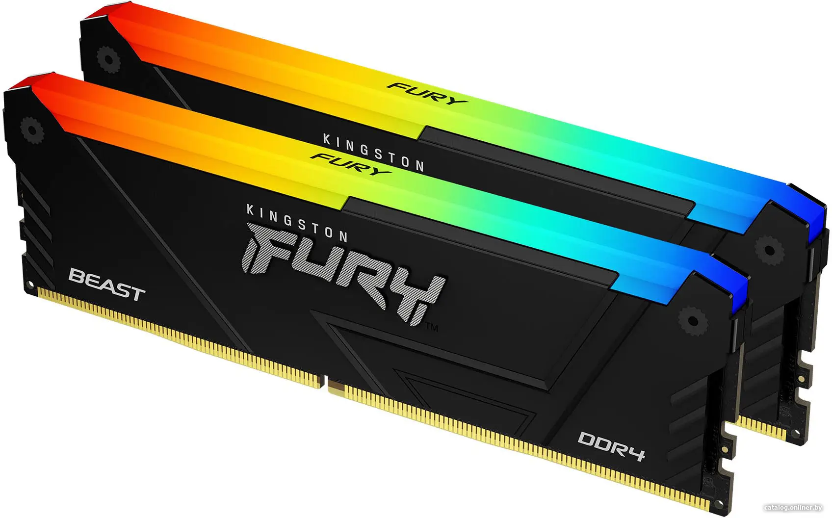 Оперативная память Kingston Fury Beast Black RGB XMP 2x8GB DDR4 (KF436C17BB2AK2/16)