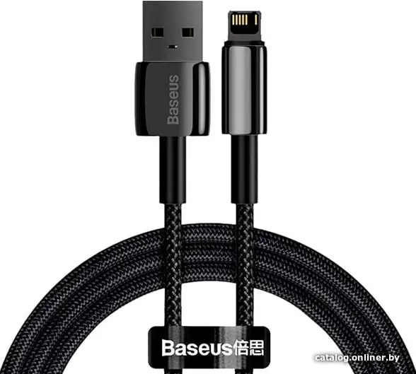 Кабель Baseus Tungsten Gold 1m Black (CALWJ-0)