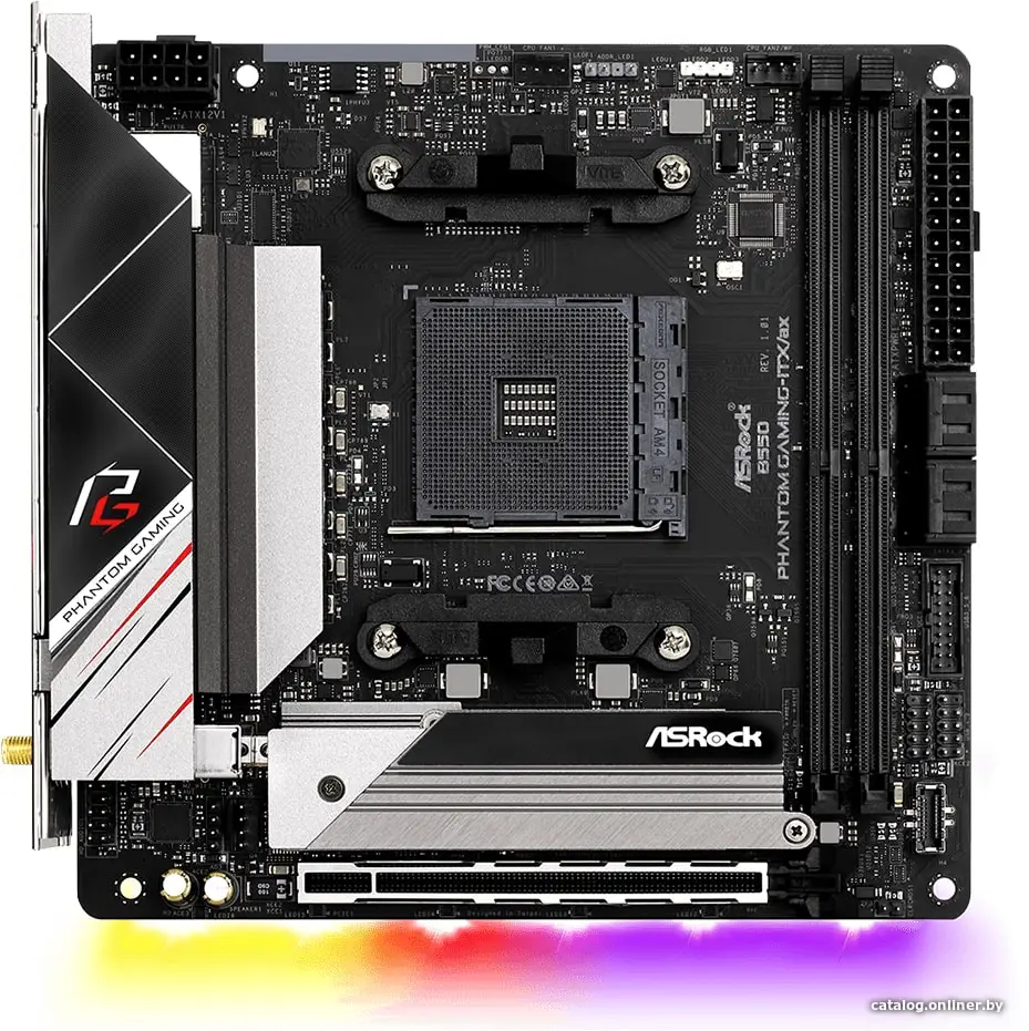 Купить Материнская плата ASRock B550 Phantom Gaming-ITX/ax DDR4, цена, опт и розница