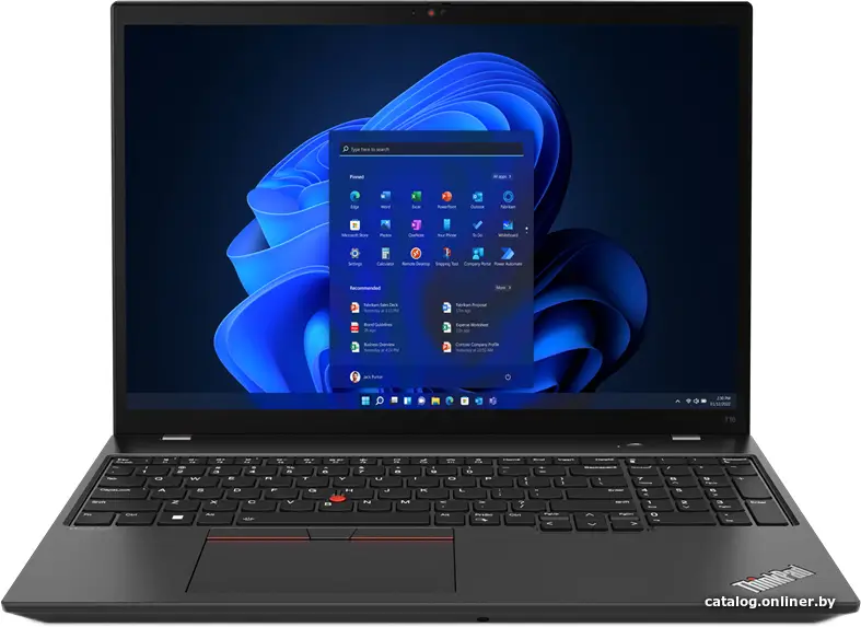 Ноутбук Lenovo ThinkPad T16 G1 Black (21BV00E5RT)
