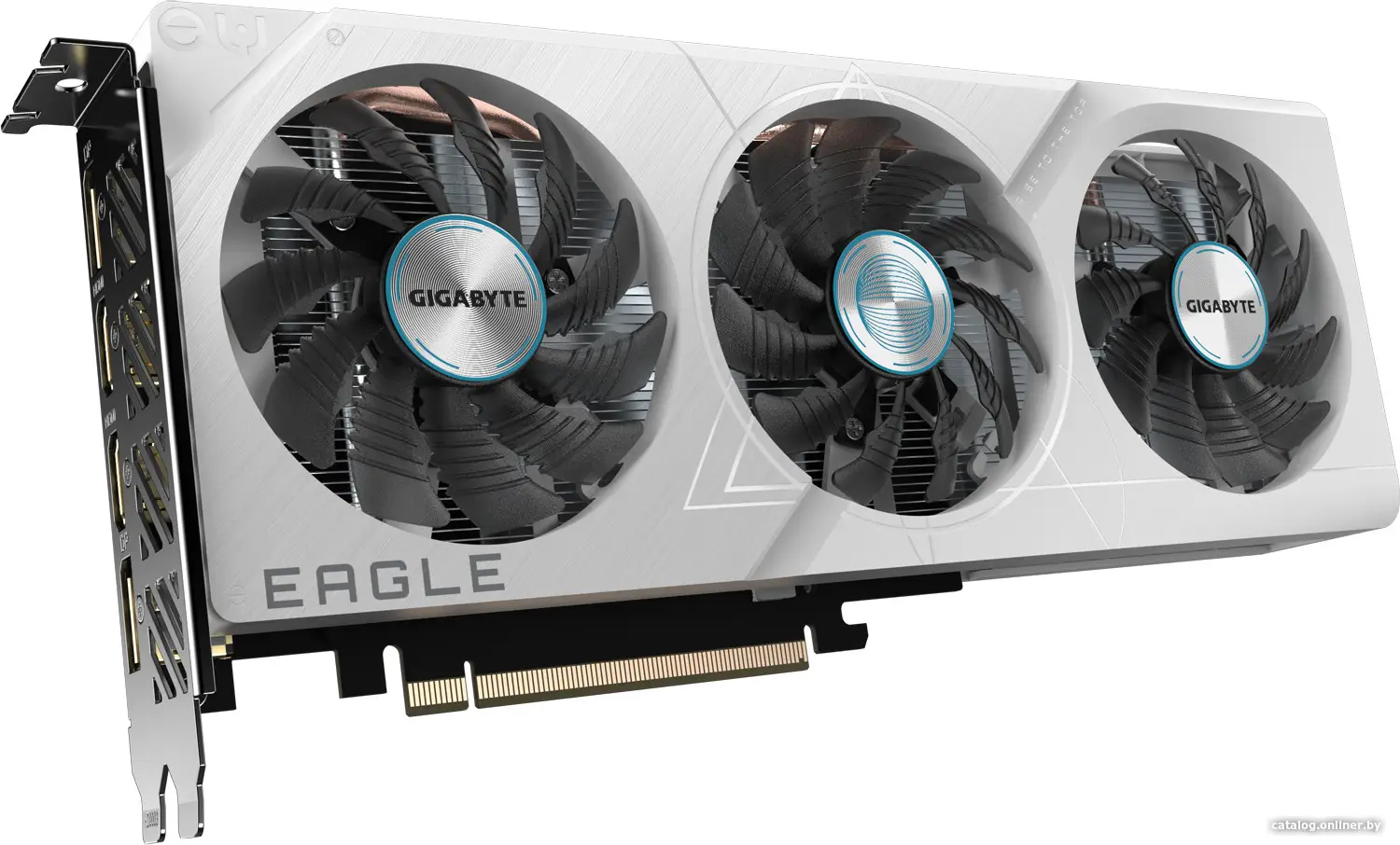 Купить Видеокарта Gigabyte GeForce RTX 4060 Eagle OC ICE 8Gb GDDR6 (GV-N4060EAGLEOC), цена, опт и розница