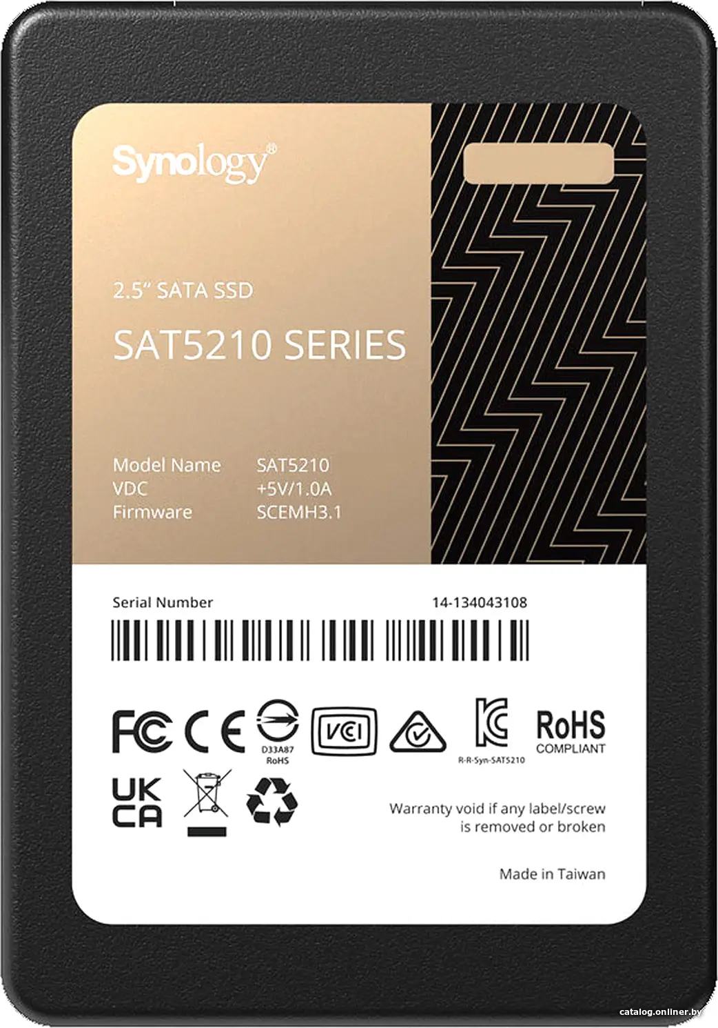 SSD диск Synology SAT5210 7.6TB (SAT5210-7000G)