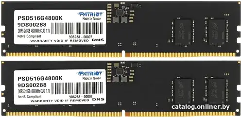 Купить Оперативная память Patriot DDR5 2x8GB 4800MHz (PSD516G4800K), цена, опт и розница