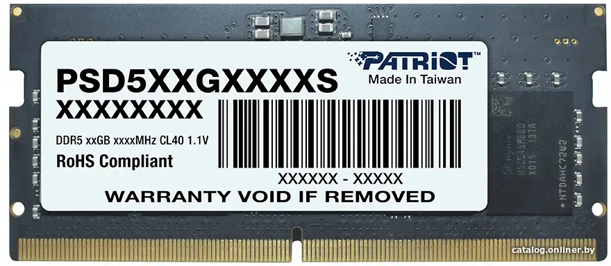 Купить Оперативная память Patriot DDR5 32GB 4800MHz (PSD532G48002S), цена, опт и розница