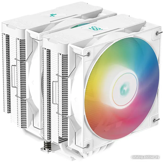 Купить Кулер для процессора DeepCool AG620 DIGITAL WH ARGB (R-AG620-WHADMN-G-2), цена, опт и розница