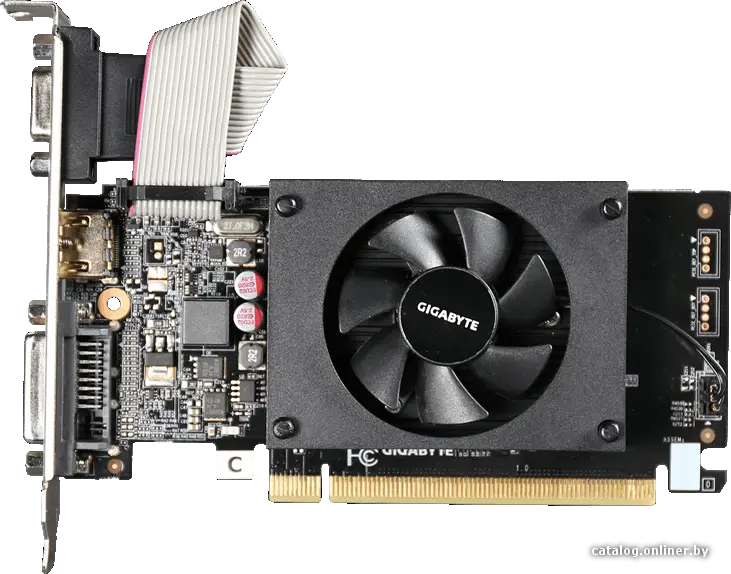 Видеокарта GigaByte GeForce GT 710 2Gb DDR3 (GV-N710D3-2GL)