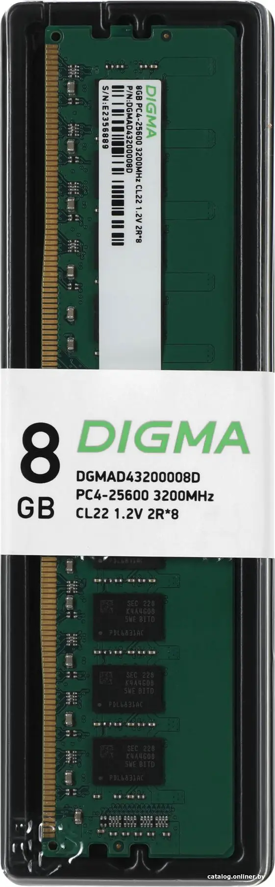 Купить Оперативная память Digma DDR4 8Gb (DGMAD43200008D), цена, опт и розница