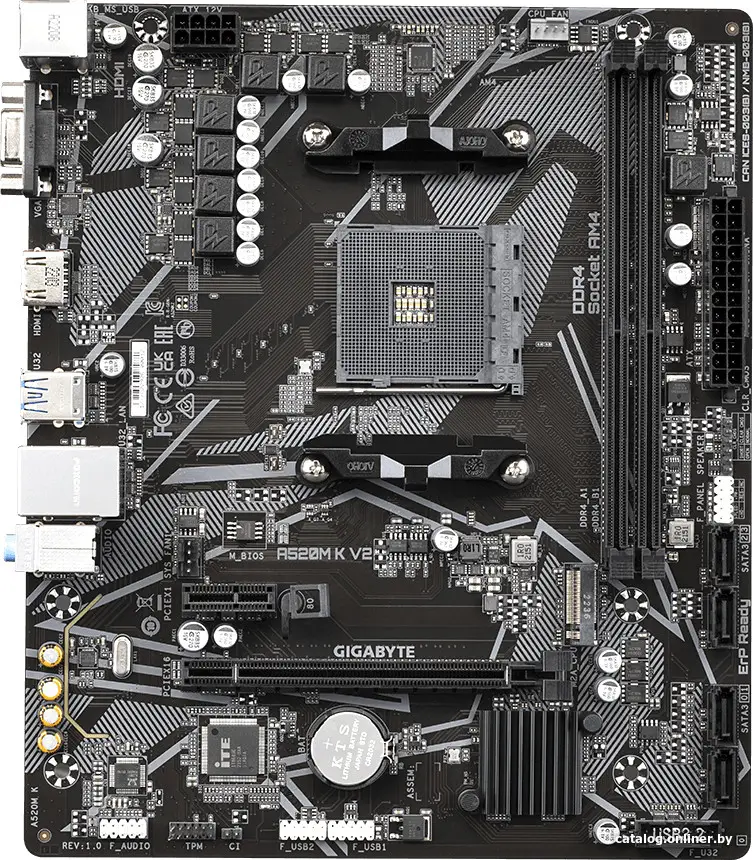 Купить Материнская плата GigaByte A520M K V2 rev.1.1, цена, опт и розница