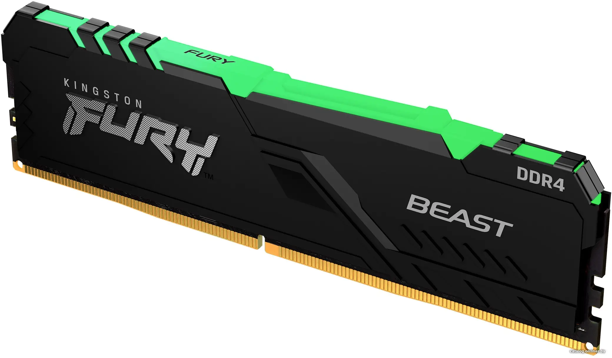 Купить Оперативная память Kingston Fury Beast Black RGB XMP 16GB DDR4 (KF432C16BB12A/16), цена, опт и розница