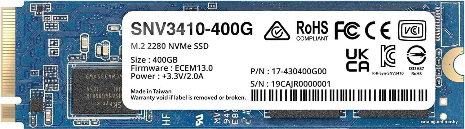 SSD диск Synology SNV3410-400G