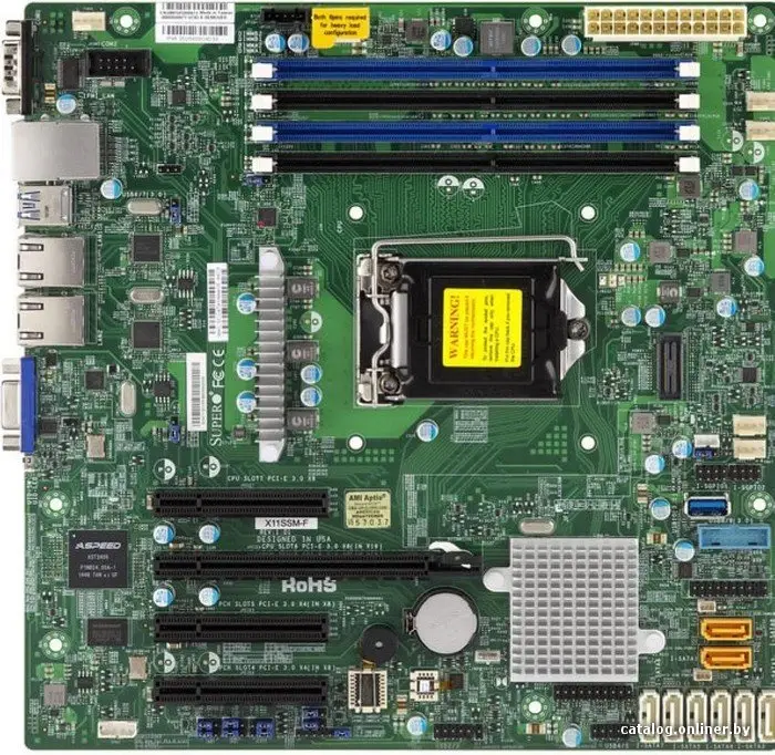 Купить Материнская плата SuperMicro MBD-X11SSM-F-B, цена, опт и розница