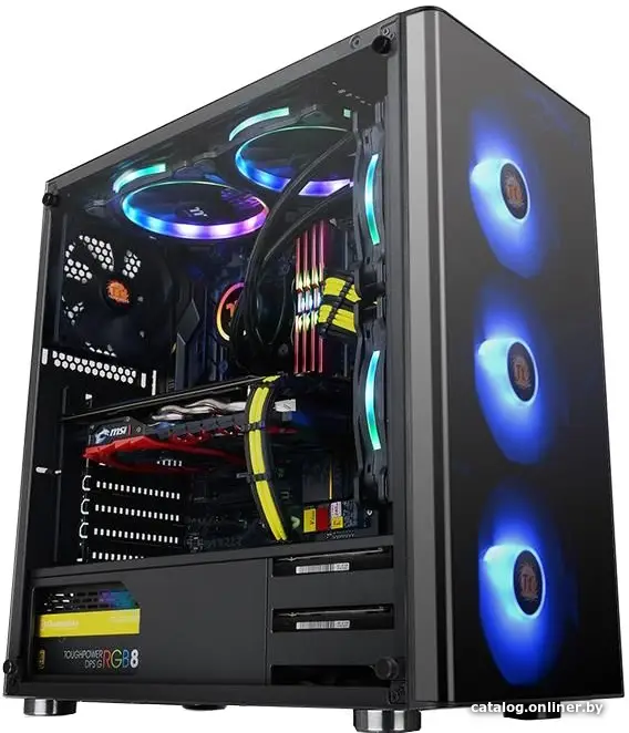 Купить Корпус Thermaltake V200 Tempered Glass RGB Edition (CA-1K8-00M1WN-01), цена, опт и розница