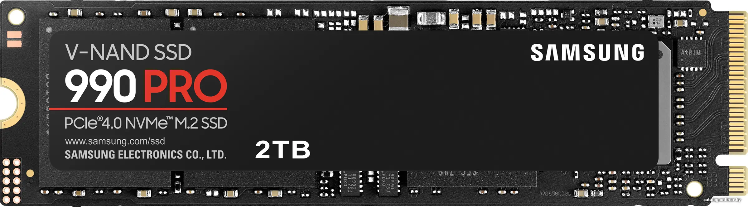 Купить SSD диск Samsung M.2 2.0Tb 990 PRO Series (MZ-V9P2T0BW), цена, опт и розница