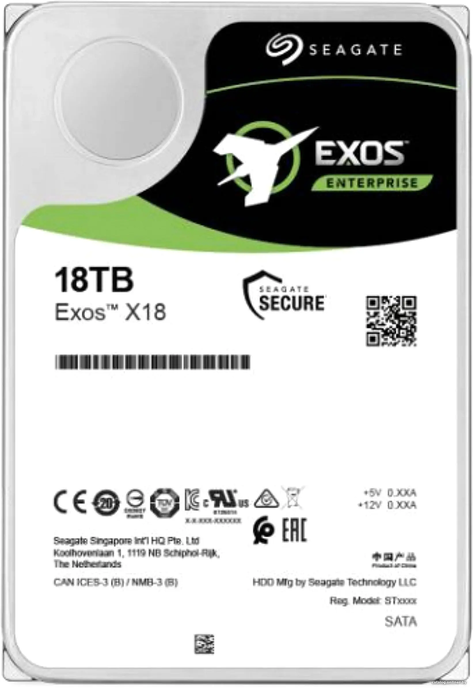 Купить Жесткий диск Seagate Exos X18 (ST12000NM004J), цена, опт и розница
