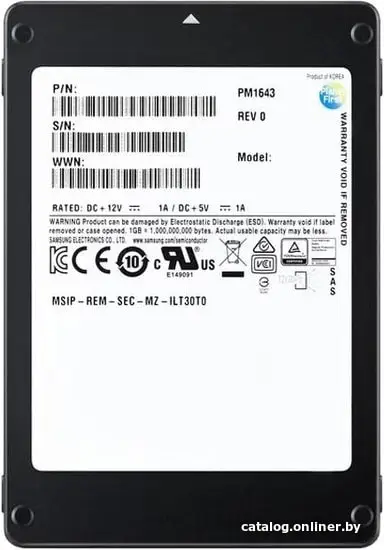 SSD диск Samsung PM1643a 3.84TB (MZILT3T8HBLS-00007)