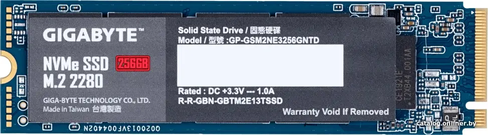 SSD диск Gigabyte NVMe 256GB (GP-GSM2NE3256GNTD)