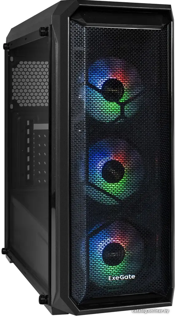 Купить Корпус ExeGate i3 Neo ATX Без БП Black (EX289023RUS), цена, опт и розница