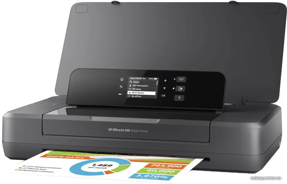 Принтер HP OfficeJet 200 черный (CZ993A)