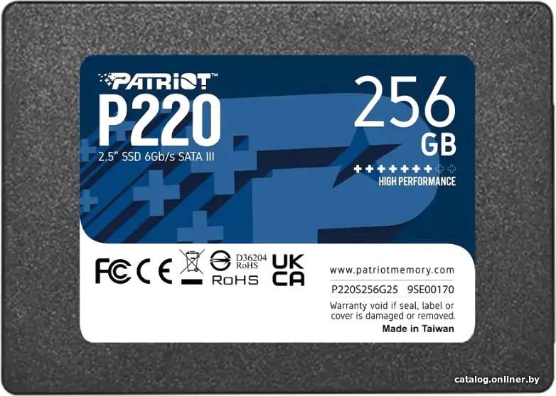 SSD диск Patriot SATA III 256Gb (P220S256G25)