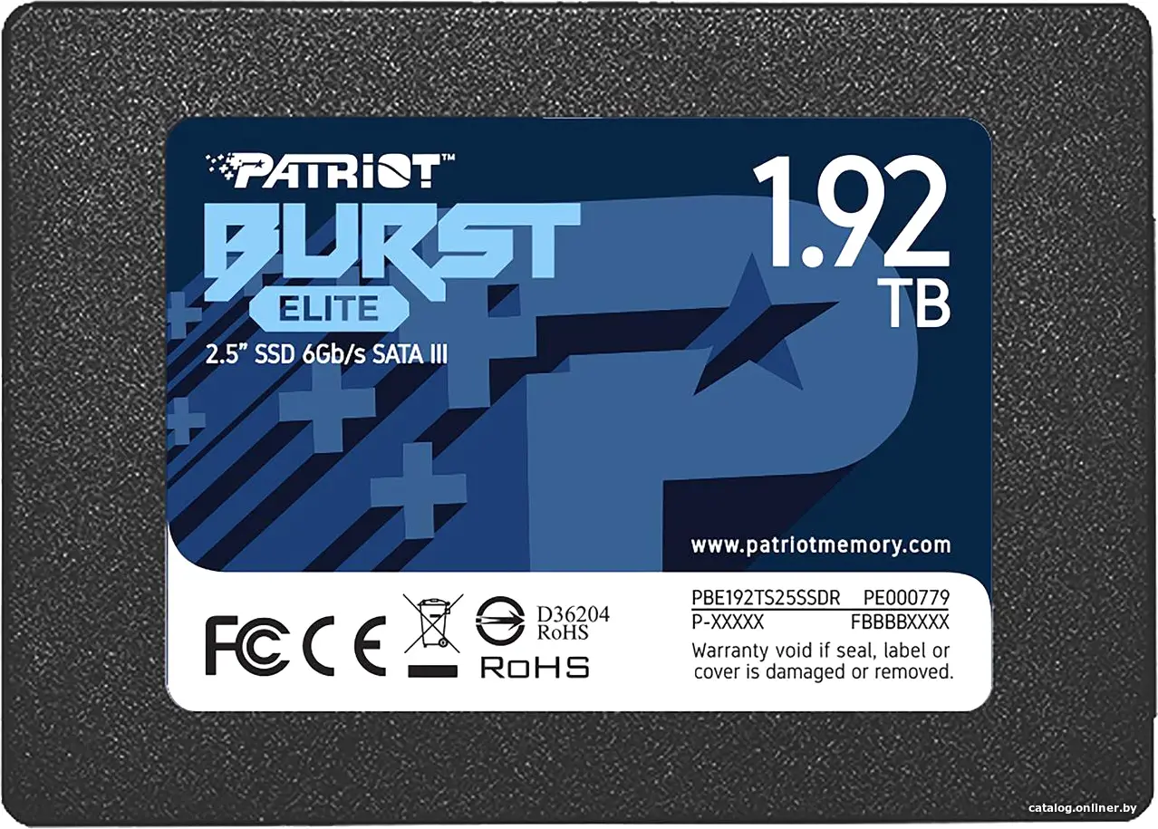 Купить SSD диск Patriot Burst Elite 1.92TB (PBE192TS25SSDR), цена, опт и розница