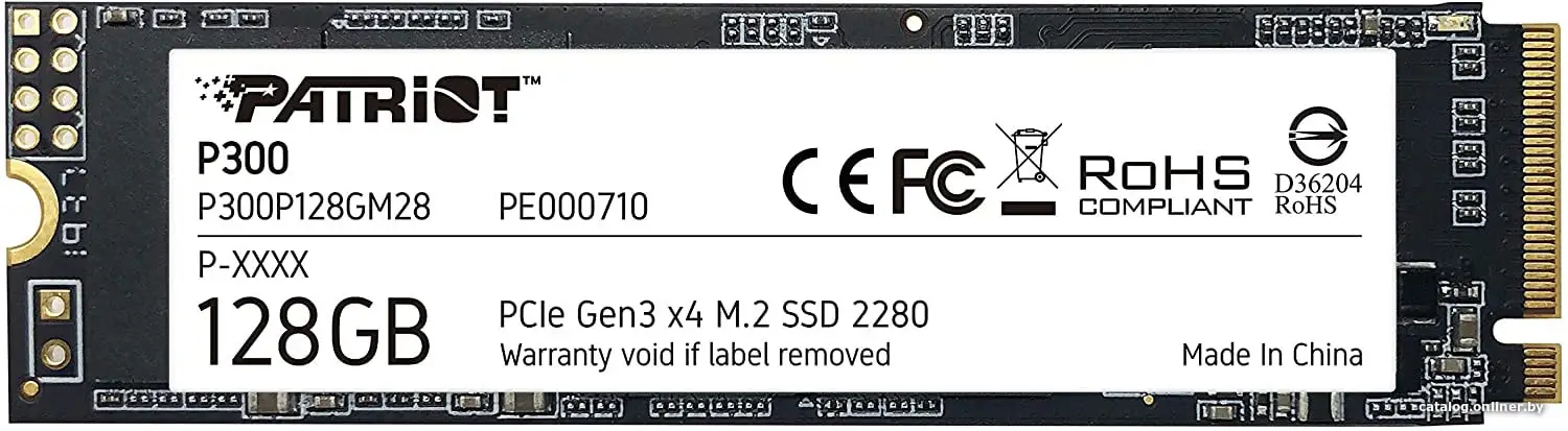 Купить SSD диск Patriot P300P128GM28, цена, опт и розница