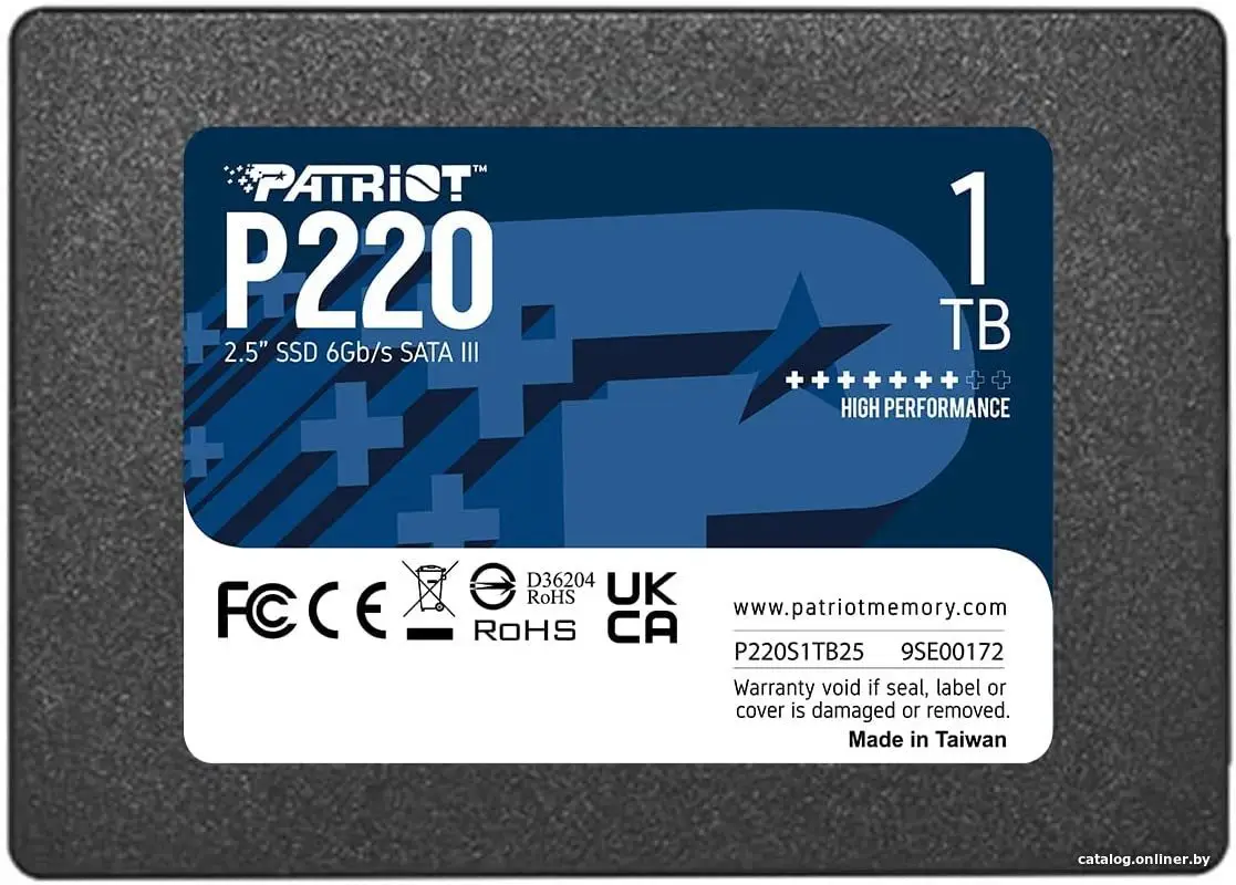 SSD диск Patriot SATA III 1Tb (P220S1TB25)