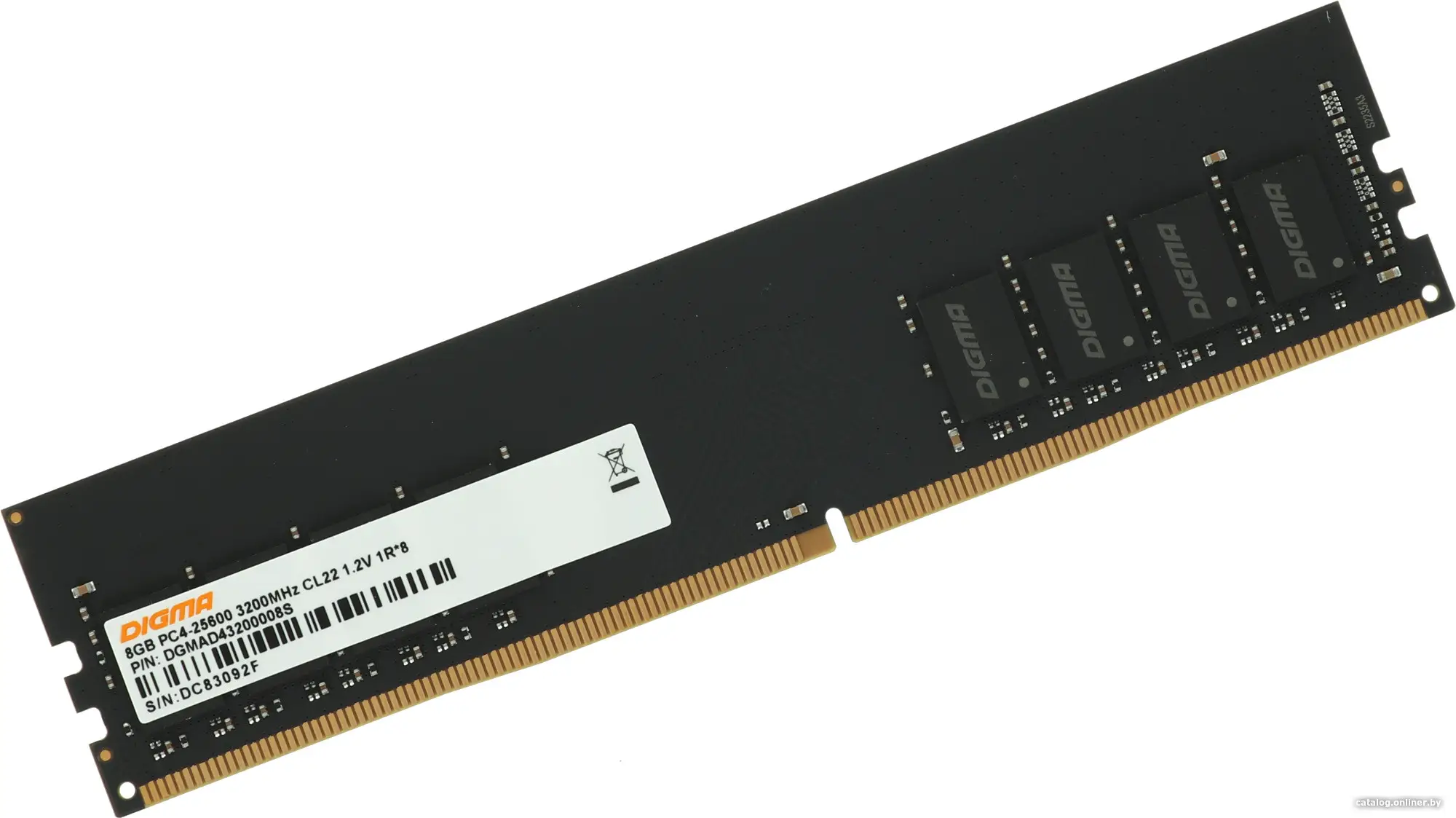 Оперативная память Digma DDR4 8Gb (DGMAD43200008S)