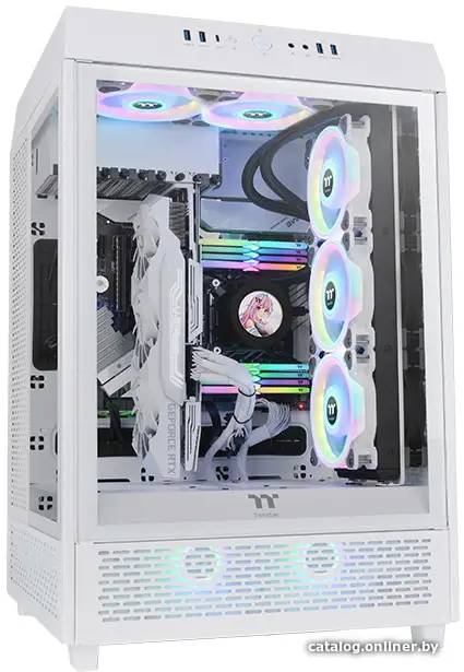 Купить Корпус Thermaltake The Tower 500 белый без БП (CA-1X1-00M6WN-00), цена, опт и розница