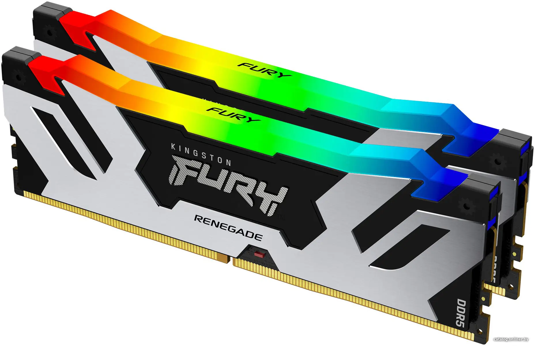 Купить Оперативная память Kingston Fury Renegade Silver DDR5 2x32Gb RGB Gaming (KF560C32RSAK2-64), цена, опт и розница