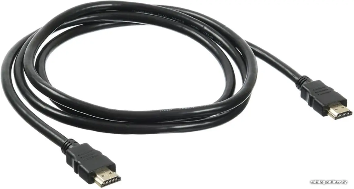 Кабель Buro HDMI (m)/HDMI (m) 1.8м. Позолоченные контакты черный (BHP HDMI 2.0-1.8)