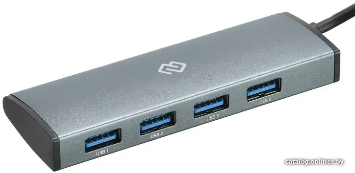 USB-хаб Digma HUB-4U3.0-UC-G