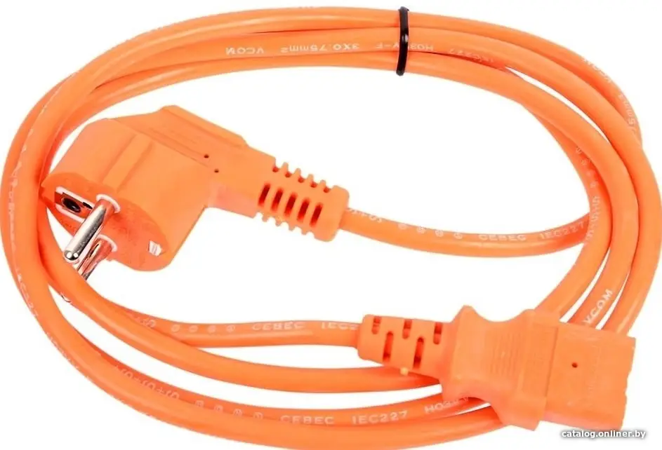Кабель Vcom CE021-CU0.75-1.8M-O оранжевый