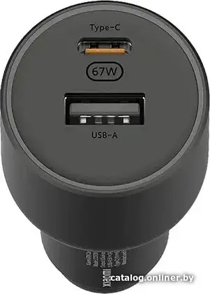 Автомобильное зарядное Xiaomi 67W Car Charger Type-A+Type-C (BHR6814GL)