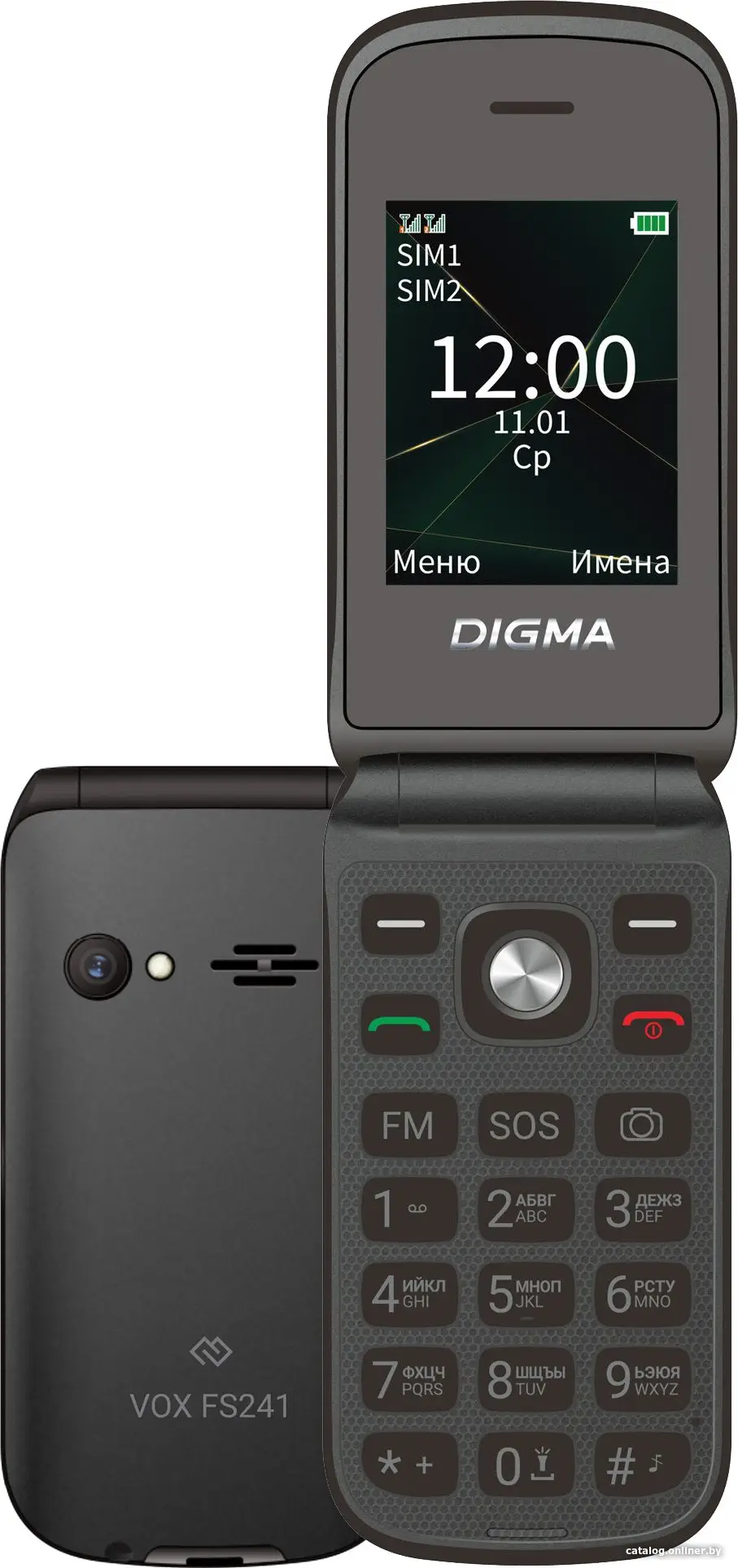 Мобильный телефон Digma Vox FS241 черный