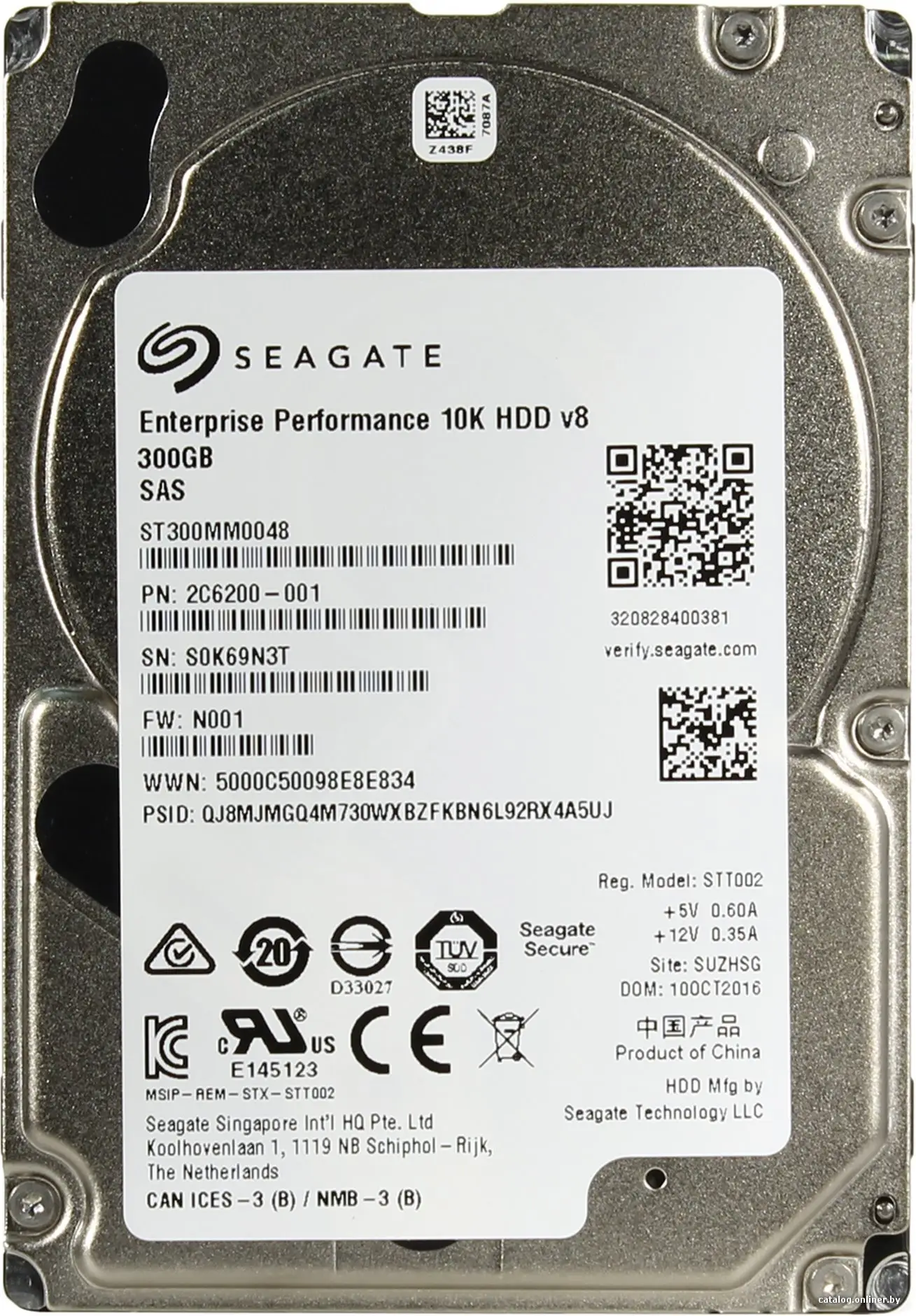 Жесткий диск Seagate Enterprise Performance 10K v.8 300GB (ST300MM0048)
