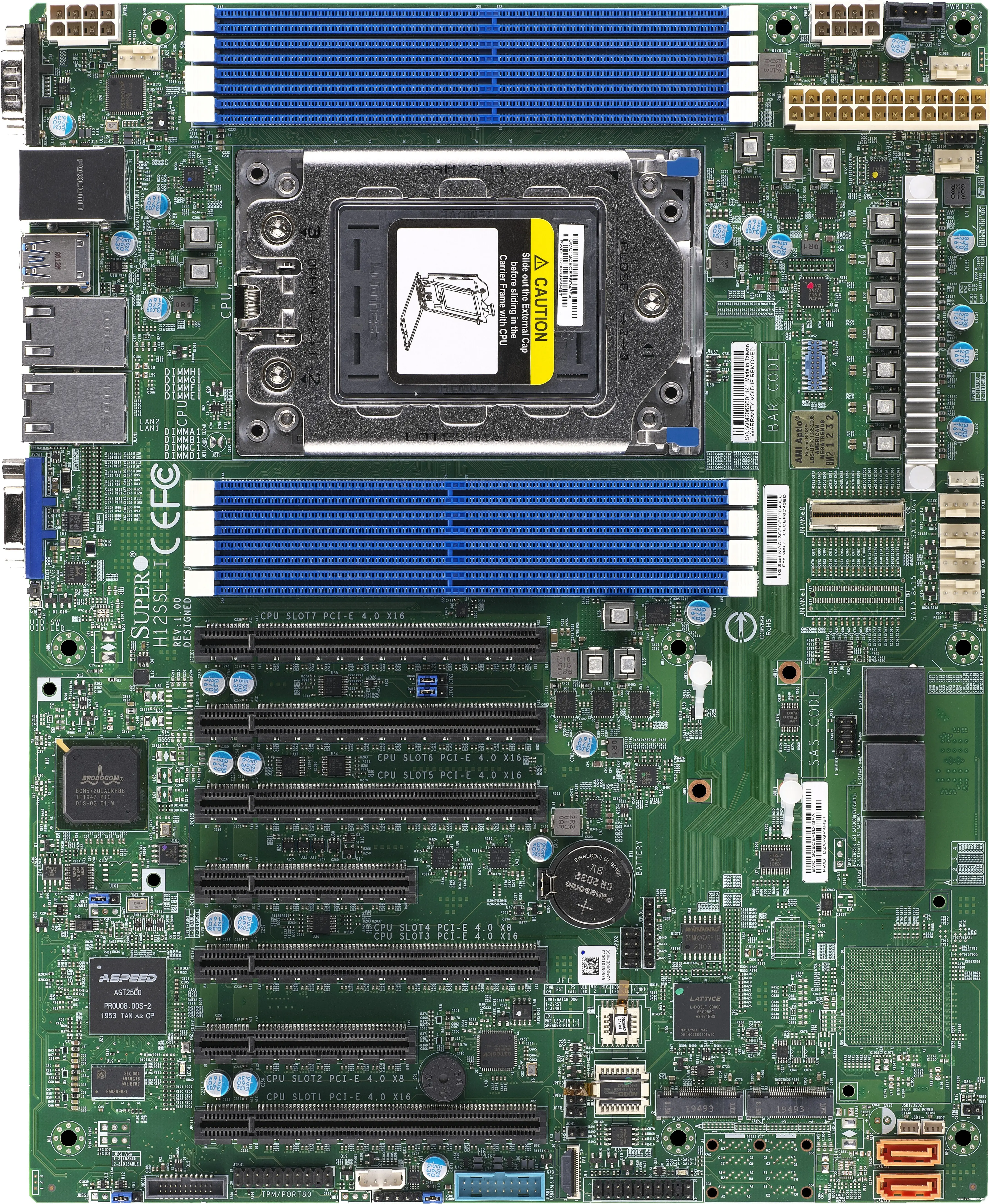 Материнская плата SuperMicro MBD-H12SSL-I-B