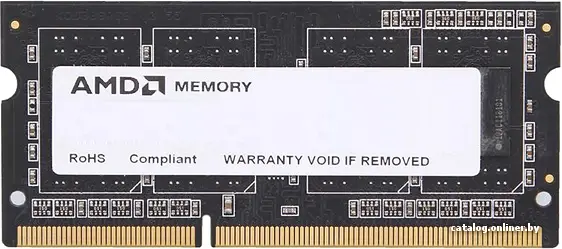 Купить Оперативная память AMD DDR3-1600 8GB PC-12800 SODIMM oem (R538G1601S2S-UO), цена, опт и розница