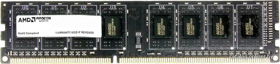 Купить Оперативная память AMD DDR3-1333 4GB PC-10600 (R334G1339U1S-UO), цена, опт и розница