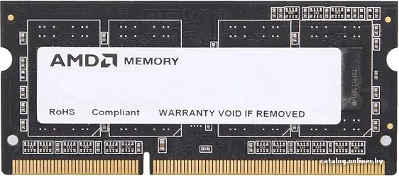 Оперативная память AMD DDR3-1600 8GB PC-12800 SODIMM (R538G1601S2SL-UO)