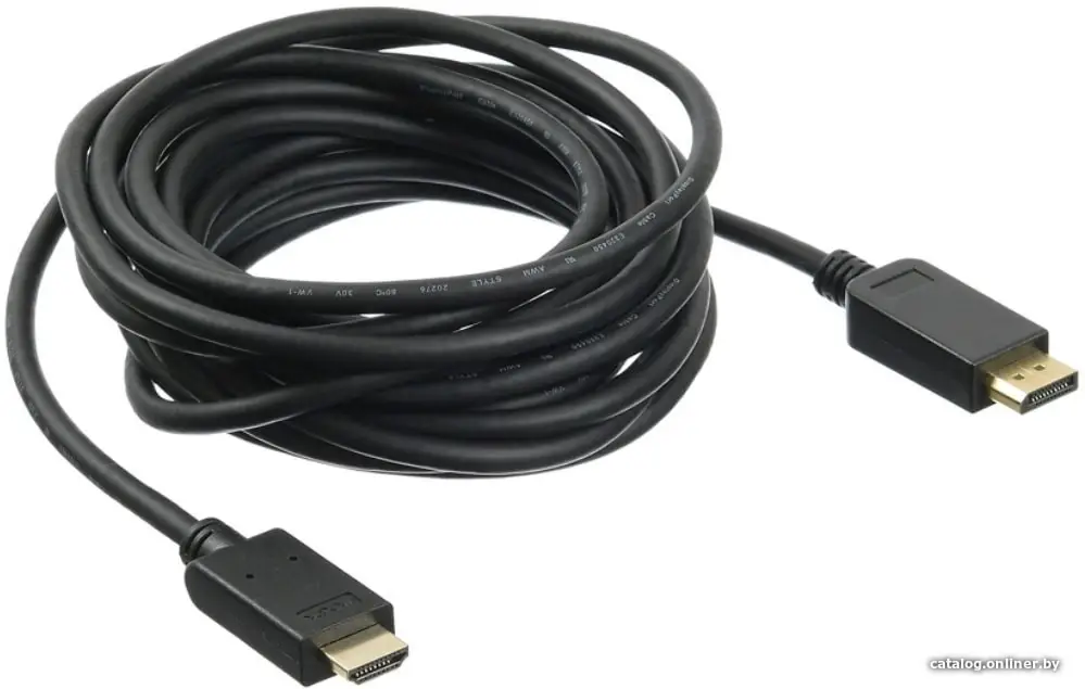 Кабель Buro v 1.2 DisplayPort (m)/HDMI (m) 2м позолоченные контакты черный (BHP DPP_HDMI-2)