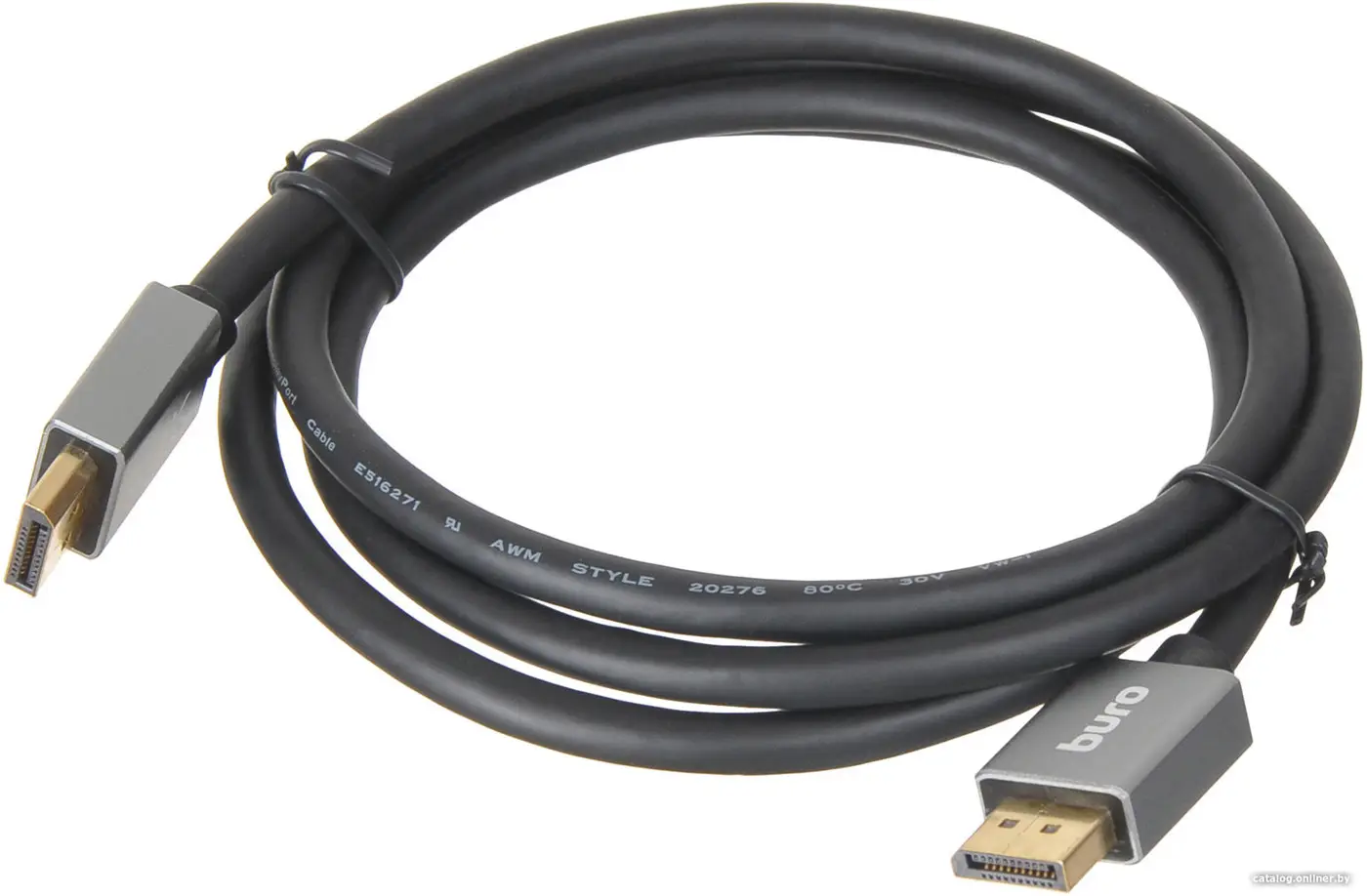 Купить Кабель Buro DisplayPort (m)/DisplayPort (m) 1.5м черный (BHP-DPP-1.4-1.5G), цена, опт и розница